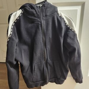 PINK Victoria's Secret Kids Black and White Zip-Up Jacket
